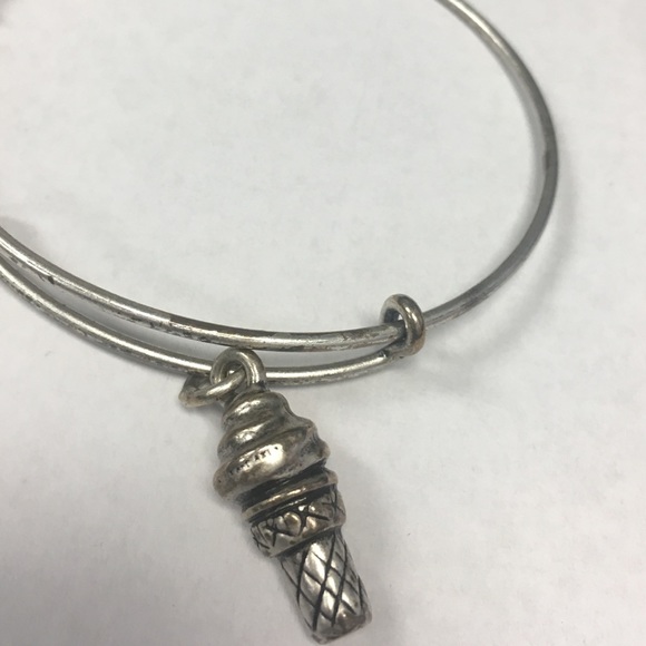 Alex and Ani silver ice cream bangle- retired - Picture 2 of 2